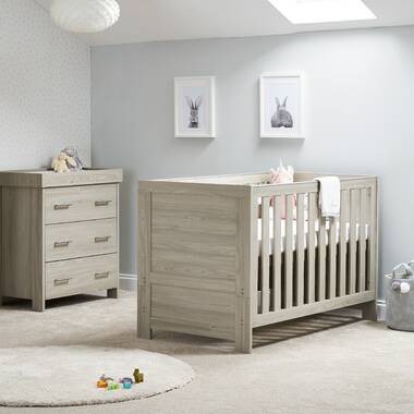 Changing table and crib set best sale